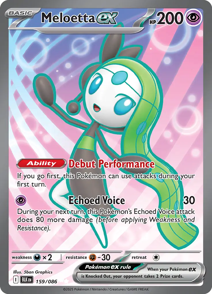 BLK - Black Bolt - 159/086 - Meloetta ex