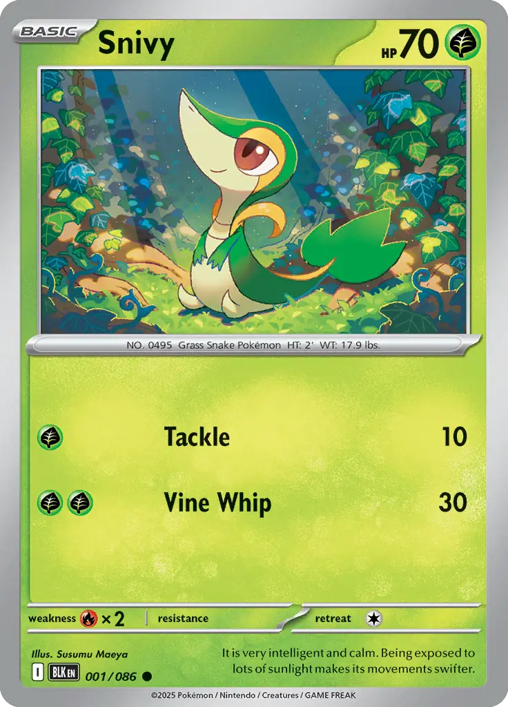 BLK - Black Bolt - 001/086 - Snivy
