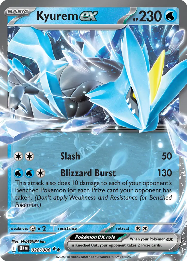 BLK - Black Bolt - 028/086 - Kyurem ex
