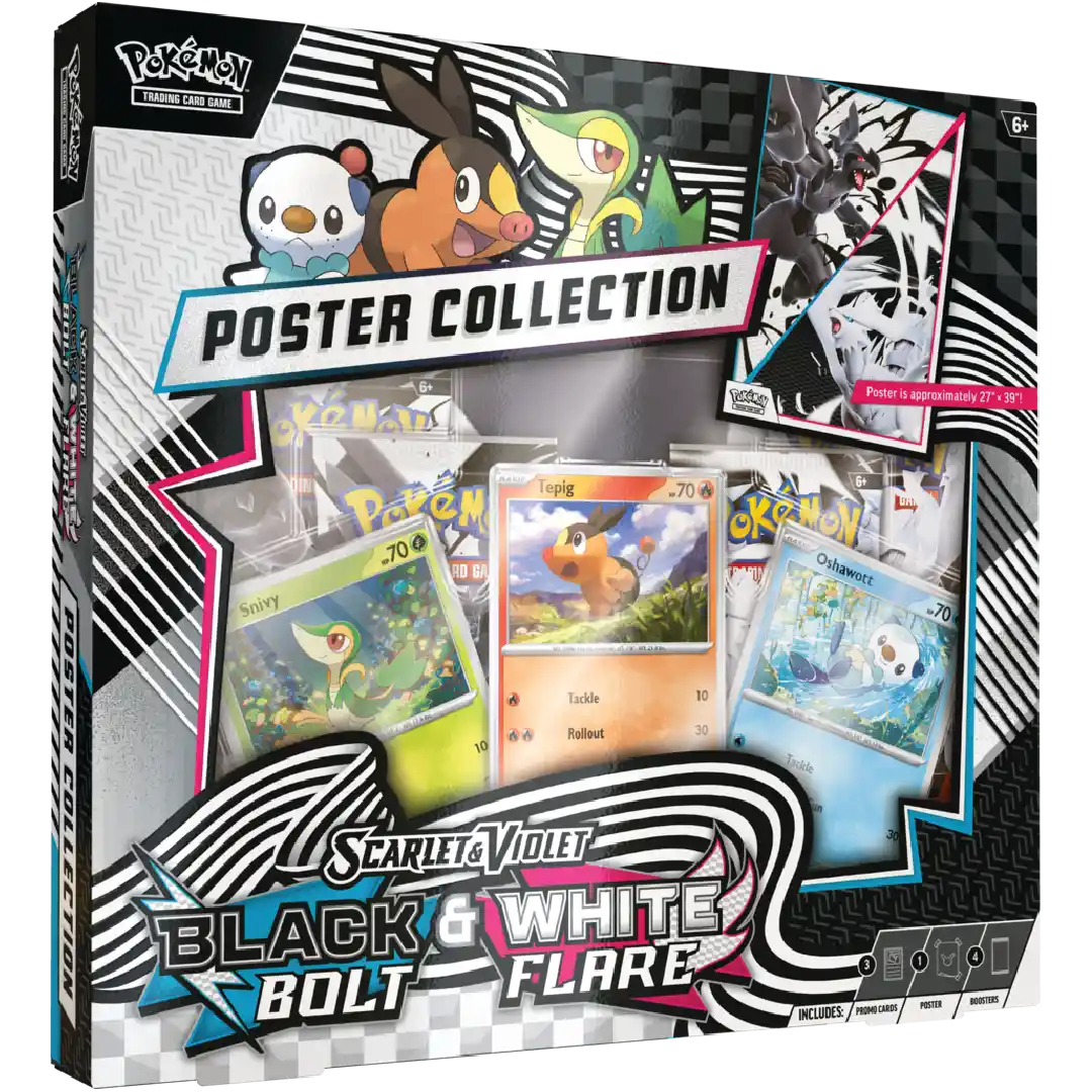 Pokemon TCG: White Flare & Black Bolt - Unova Poster Collection