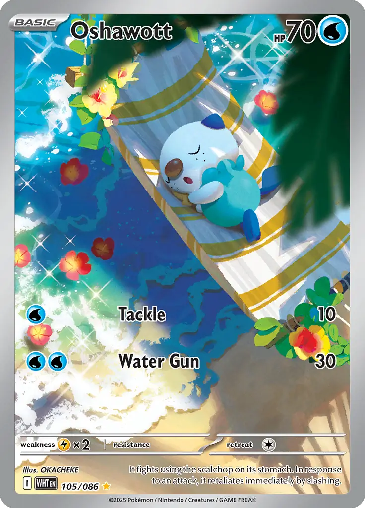 WHT - White Flare - 105/086 - Oshawott