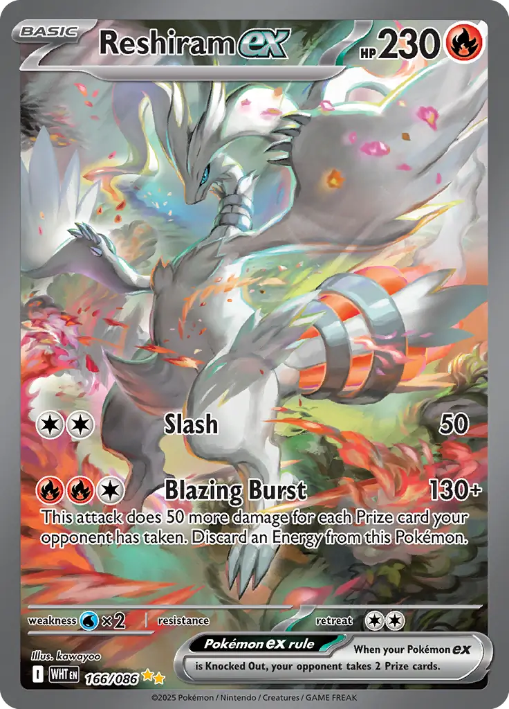 WHT - White Flare - 166/086 - Reshiram ex
