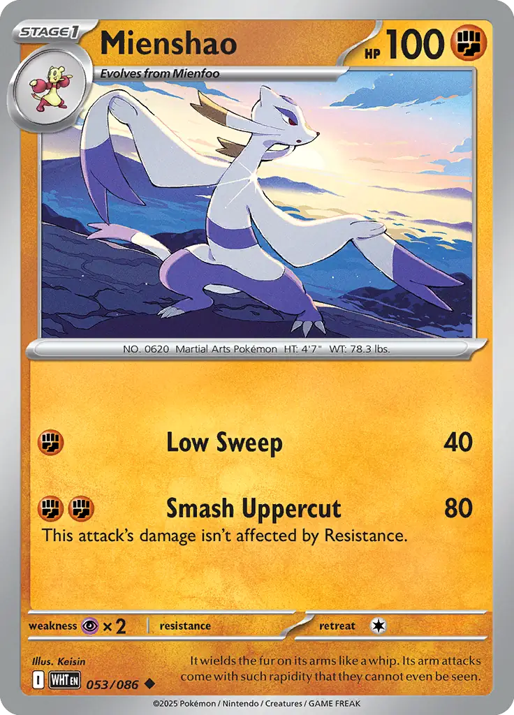 WHT - White Flare - 053/086 - Mienshao