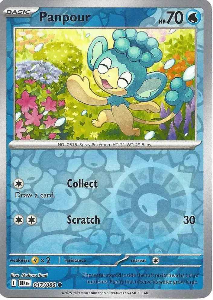 BLK - Black Bolt - 017/086 - Panpour (Reverse Holo)