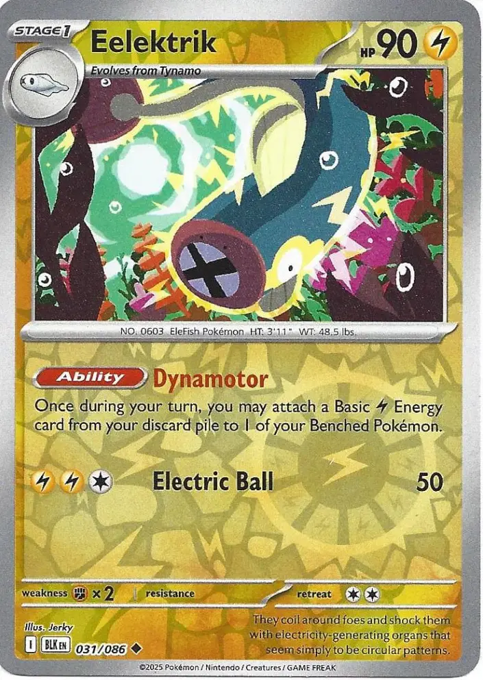 BLK - Black Bolt - 031/086 - Eelektrik (Reverse Holo)