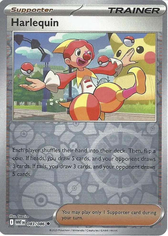 WHT - White Flare - 083/086 - Harlequin (Reverse Holo)