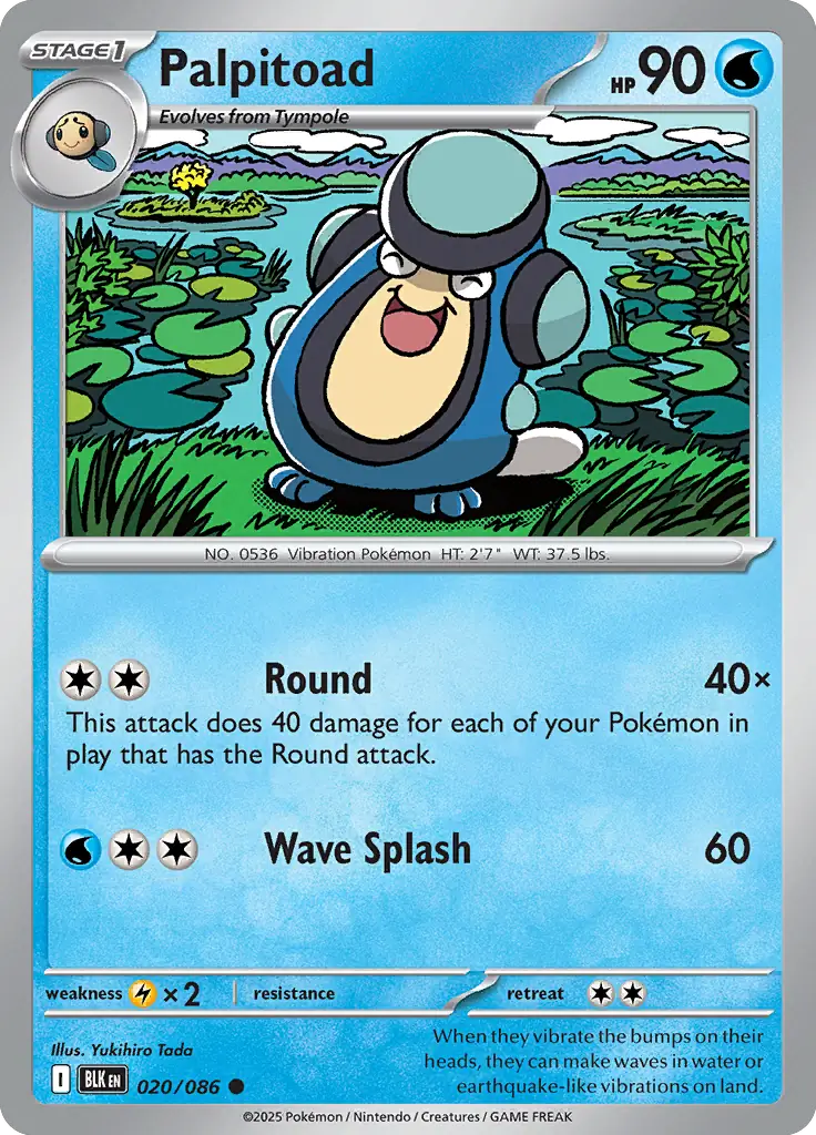 BLK - Black Bolt - 020/086 - Palpitoad