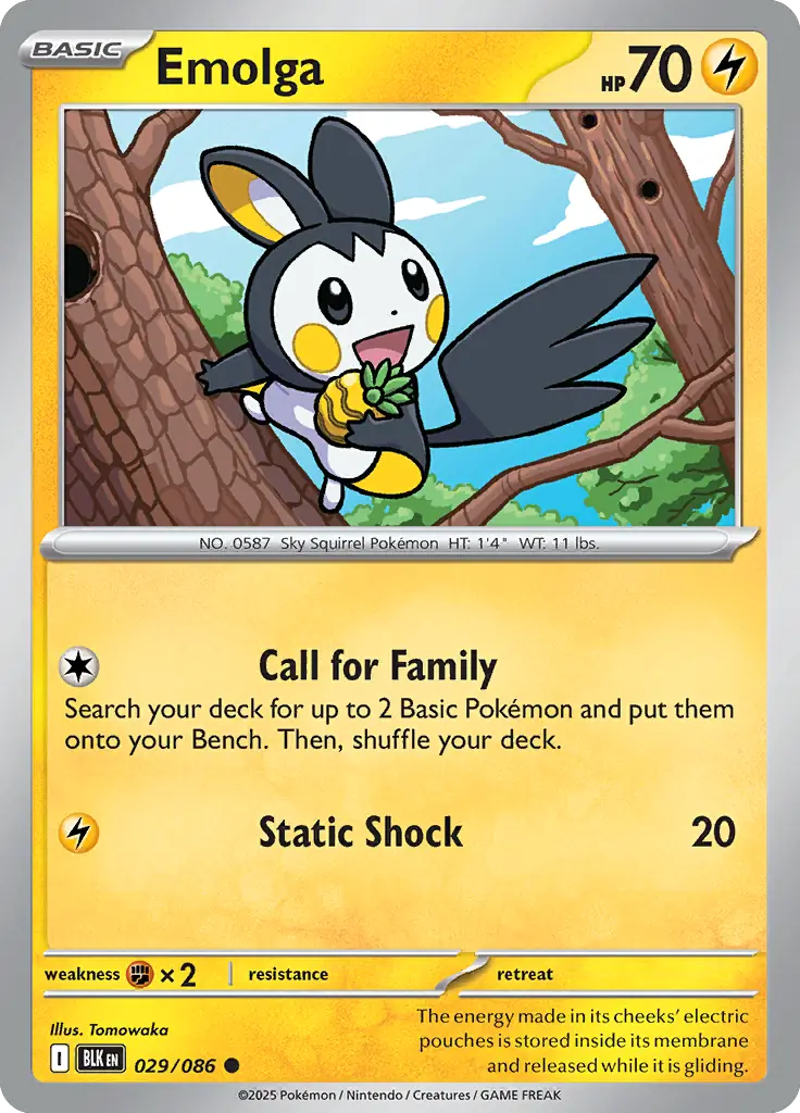 BLK - Black Bolt - 029/086 - Emolga