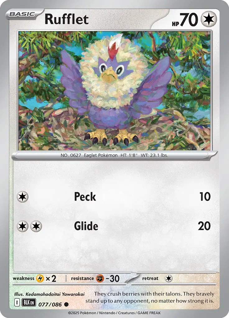 BLK - Black Bolt - 077/086 - Rufflet