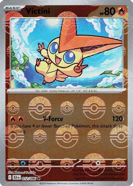 BLK - Black Bolt - 012/086 - Victini (Poké Ball Holo)