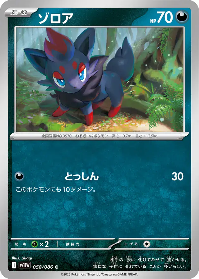 sv11W White Flare - 058/086 - Zorua