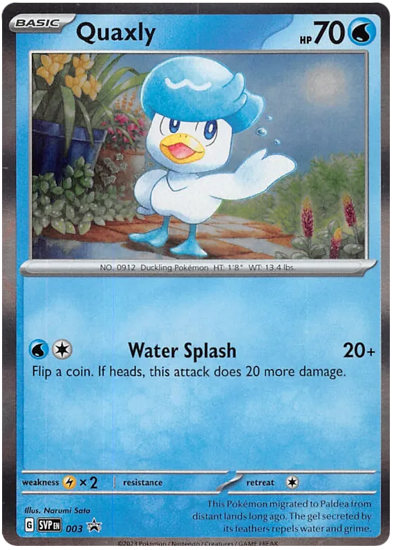 Scarlet & Violet Promos - SVP003 - Quaxly (Holo)
