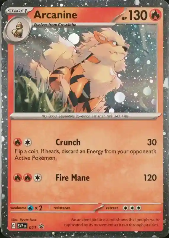 Scarlet & Violet Promos - SVP011 - Arcanine (Cosmos Holo)