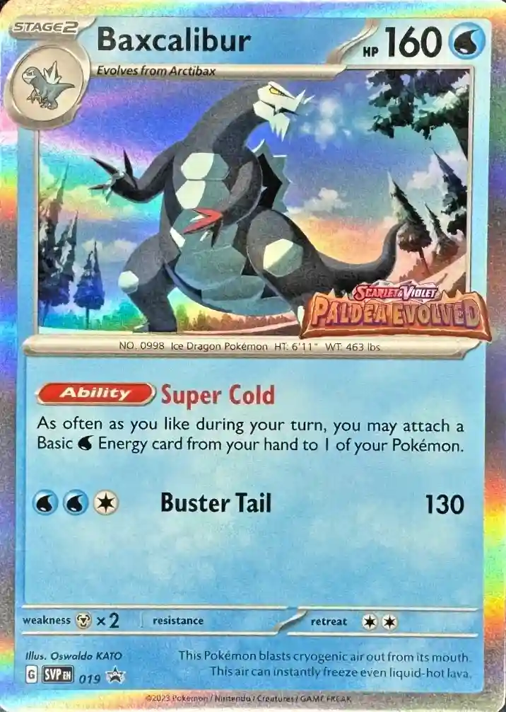 Scarlet & Violet Promos - SVP019 - Baxcalibur (Stamped Holo)