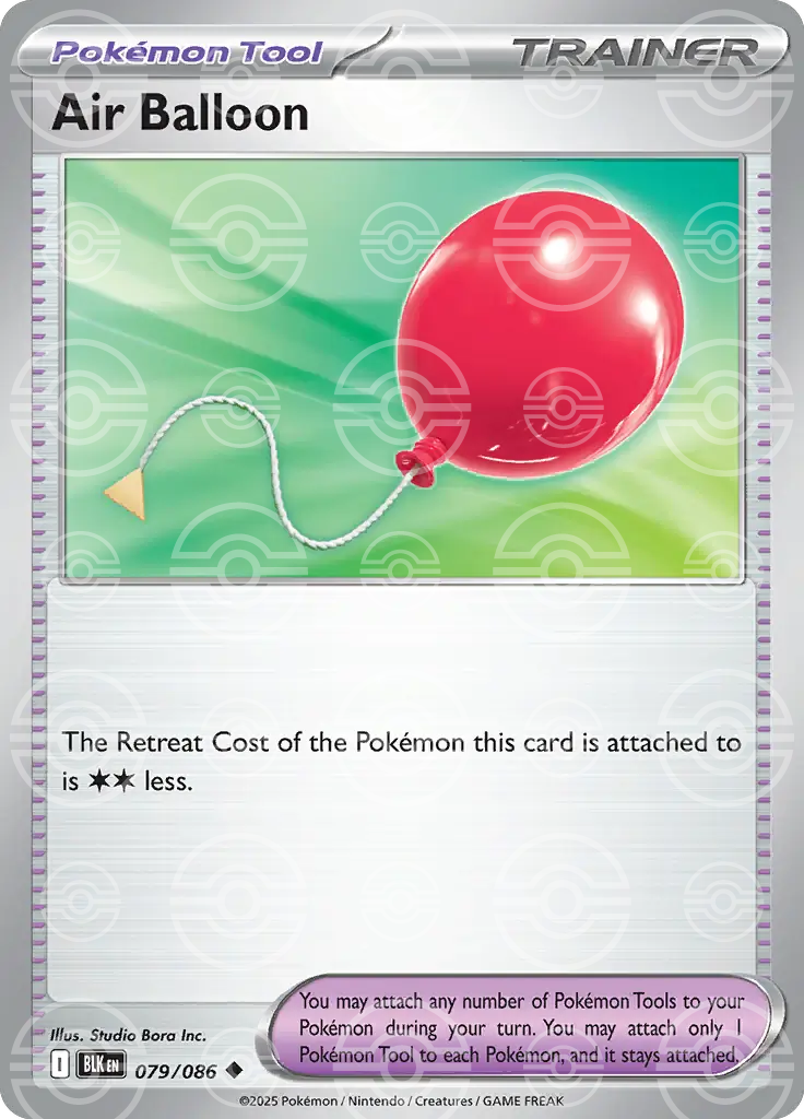 BLK - Black Bolt - 079/086 - Air Balloon (Poké Ball Holo)