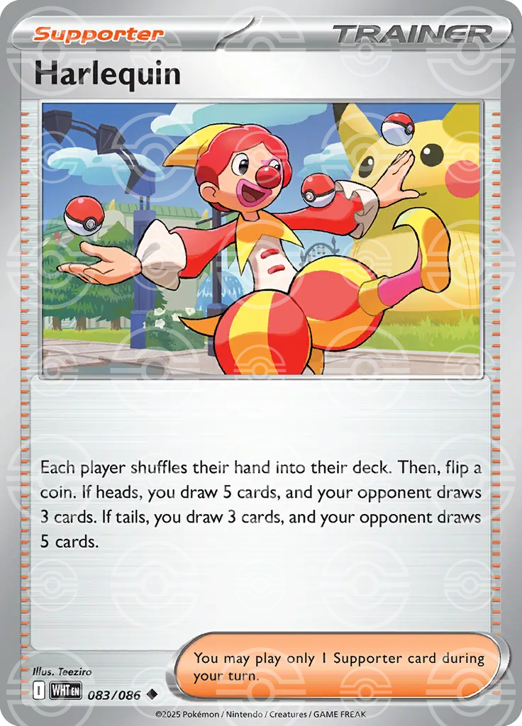WHT - White Flare - 083/086 - Harlequin (Poké Ball Holo)