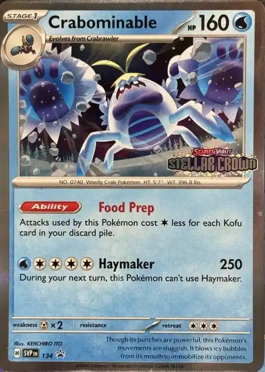 Scarlet & Violet Promos - SVP134 - Crabominable (Stamped Holo)