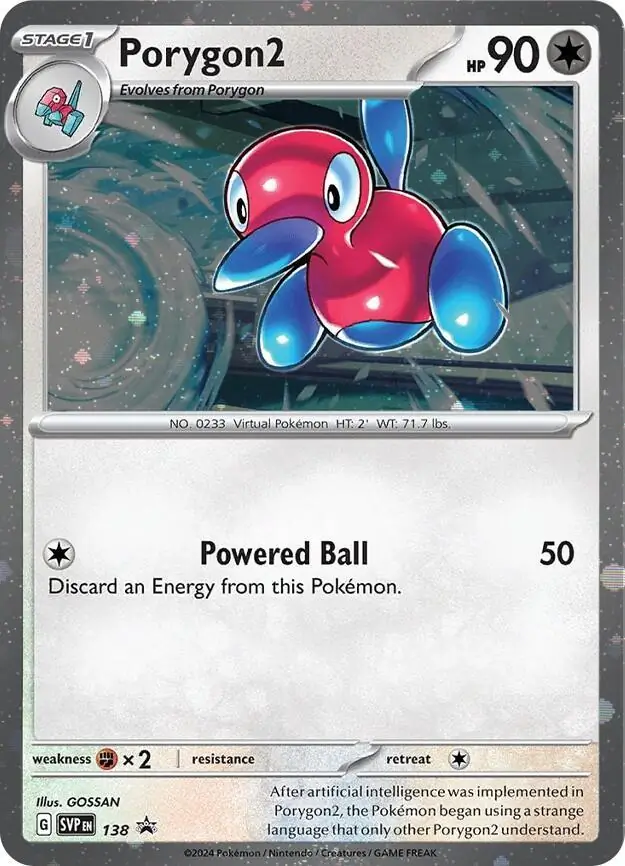 Scarlet & Violet Promos - SVP138 - Porygon2 (Cosmos Holo)