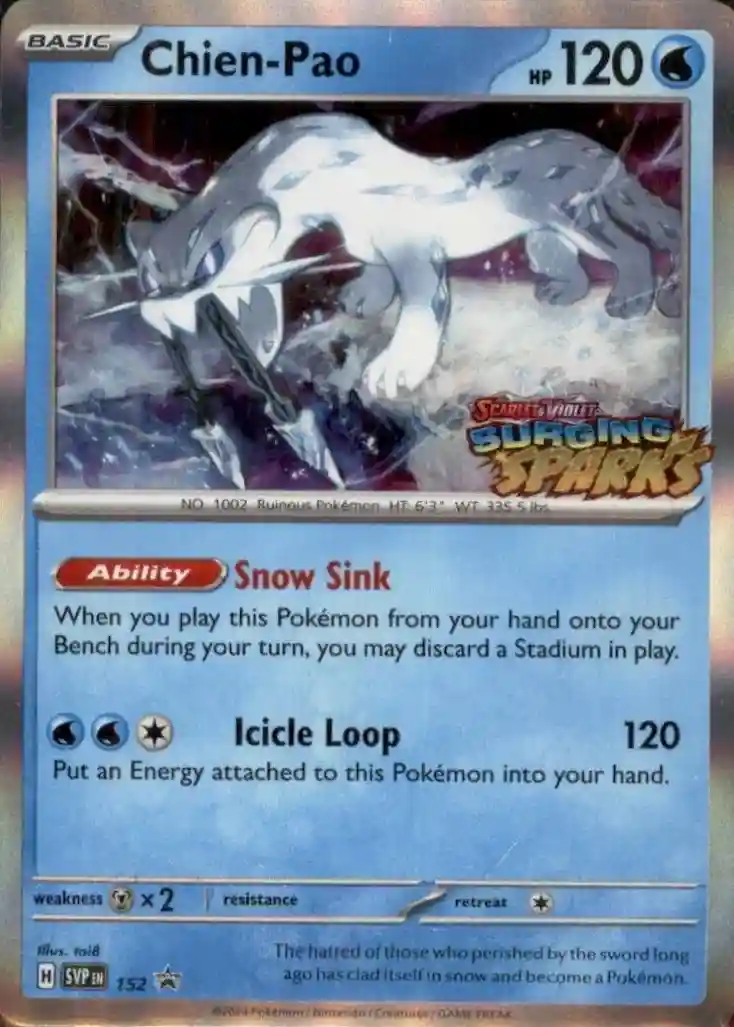 Scarlet & Violet Promos - SVP152 - Chien-Pao (Stamped Holo)