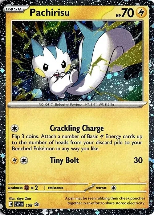 Scarlet & Violet Promos - SVP158 - Pachirisu (Cosmos Holo)