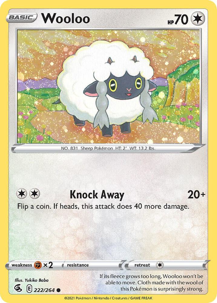 Fusion Strike - 222/264 - Wooloo (Cosmos Holo)