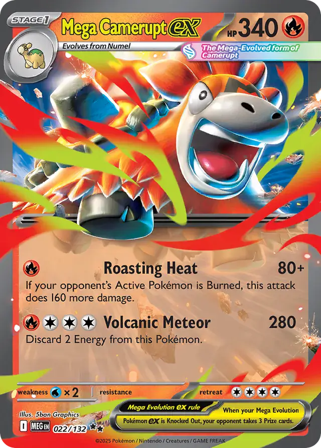 MEG - Mega Evolution - 022/132 - Mega Camerupt ex