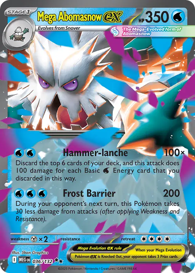MEG - Mega Evolution - 036/132 - Mega Abomasnow ex
