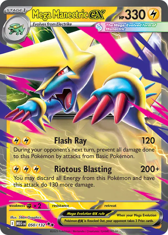 MEG - Mega Evolution - 050/132 - Mega Manectric ex