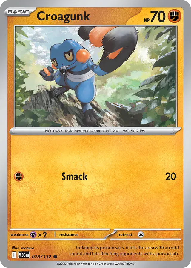 MEG - Mega Evolution - 078/132 - Croagunk