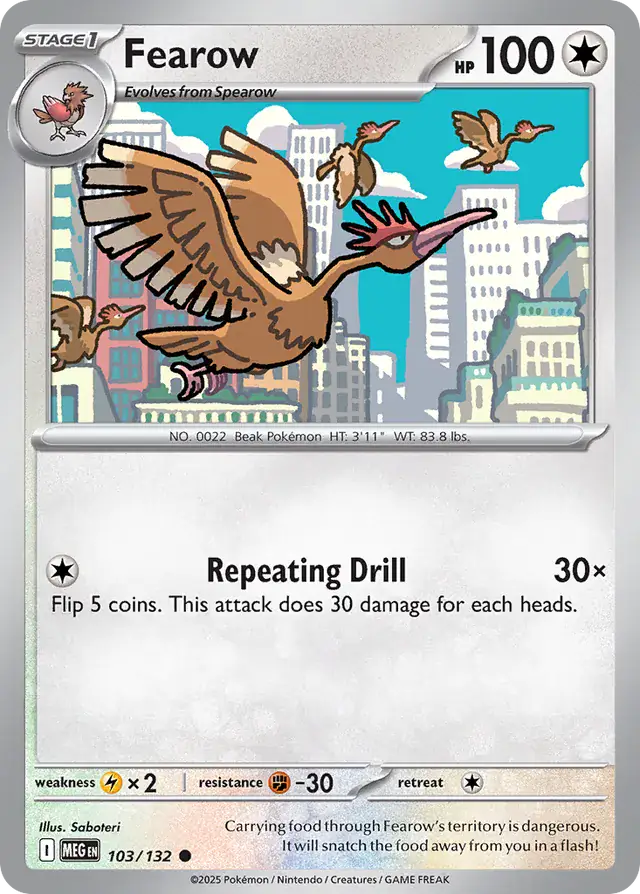 MEG - Mega Evolution - 103/132 - Fearow