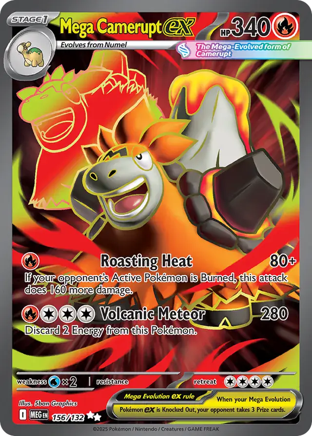 MEG - Mega Evolution - 156/132 - Mega Camerupt ex