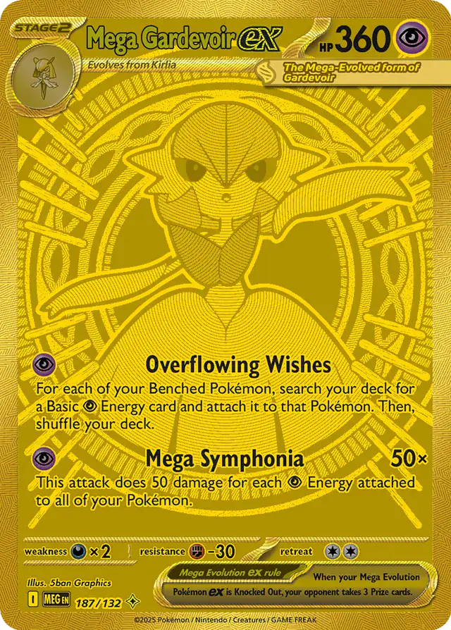 MEG - Mega Evolution - 187/132 - Mega Gardevoir ex (złota)