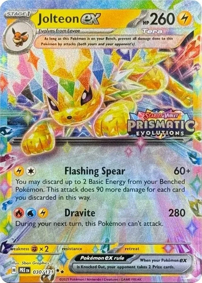 Prismatic Evolutions - 030/131 - Jolteon ex (Stamped)