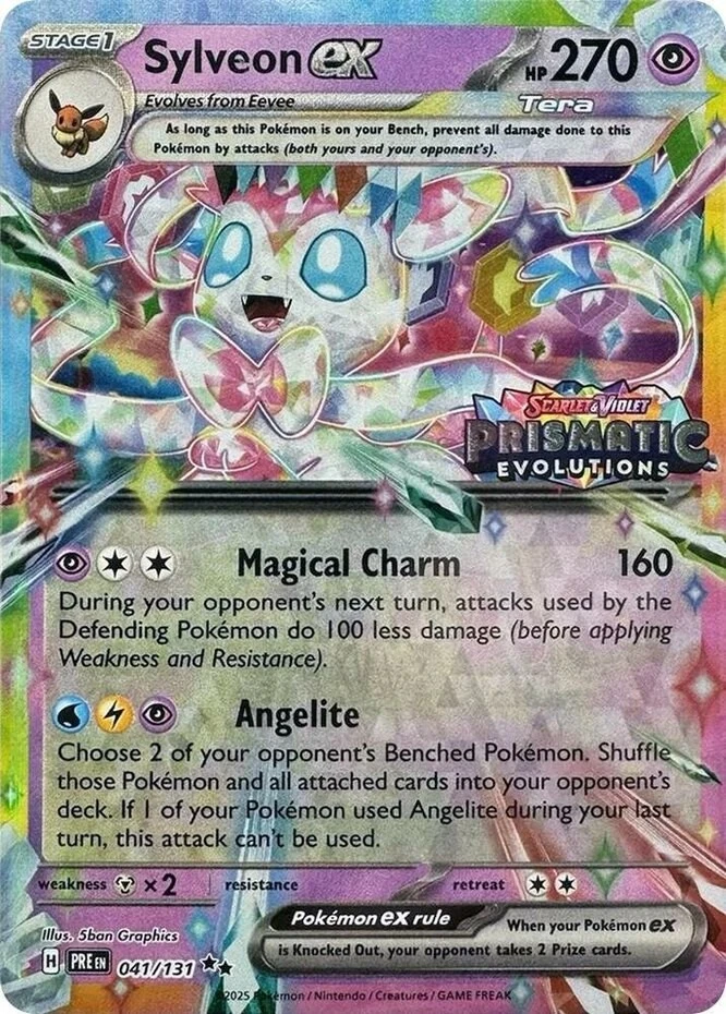 Prismatic Evolutions - 041/131 - Sylveon ex (Stamped)