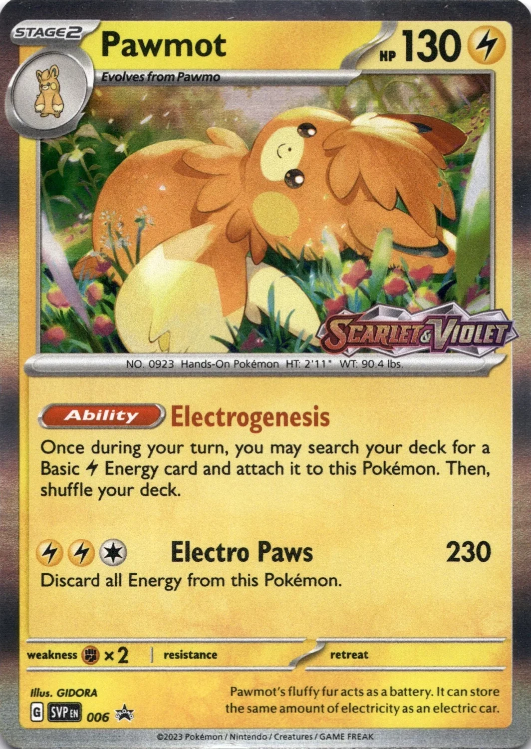 Scarlet & Violet Promos - SVP006 - Pawmot (Holo Stamped)