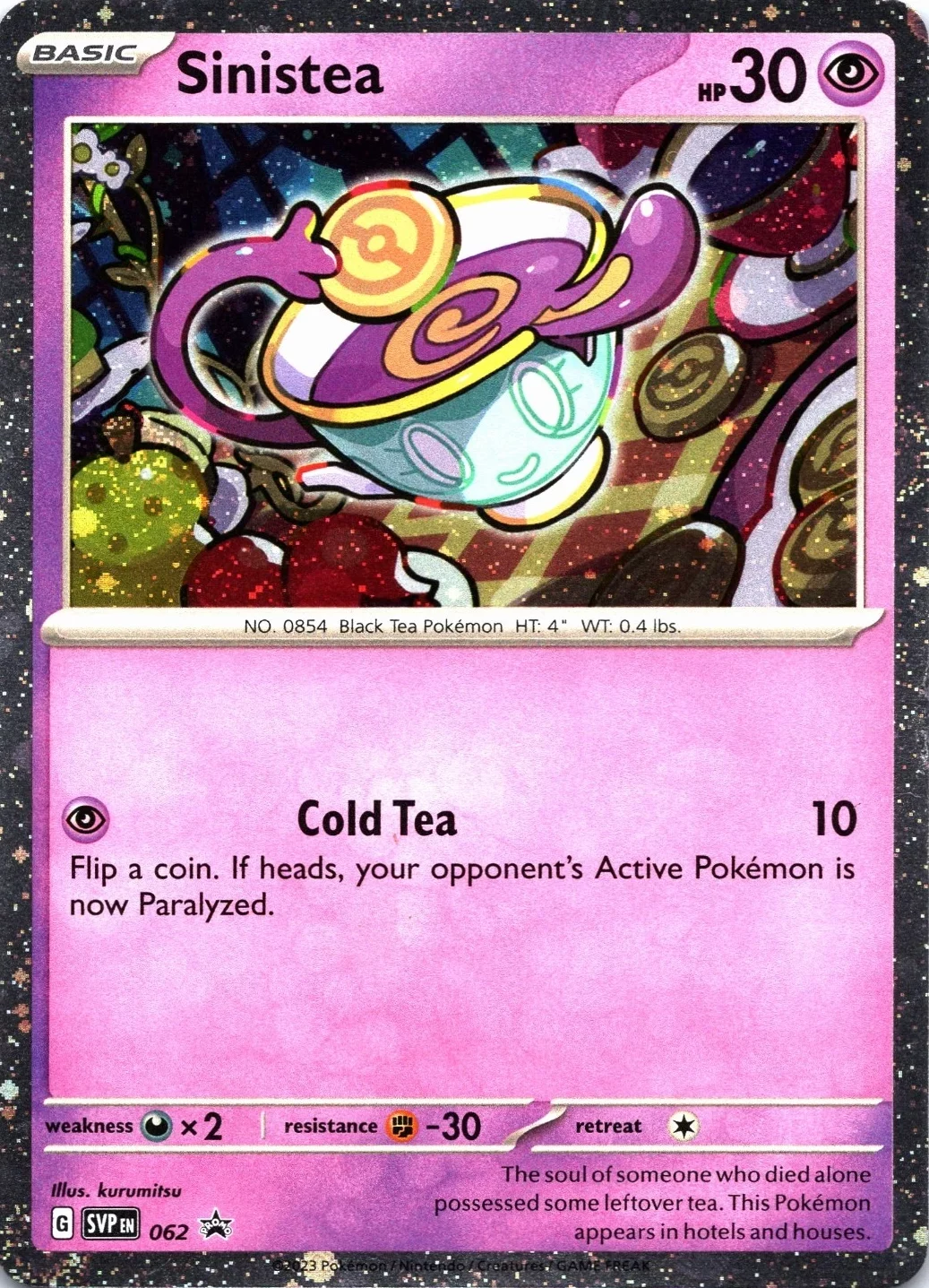 Scarlet & Violet Promos - SVP062 - Sinistea (Cosmos Holo)