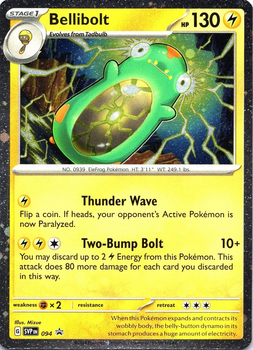 Scarlet & Violet Promos - SVP094 - Bellibolt (Cosmos Holo)