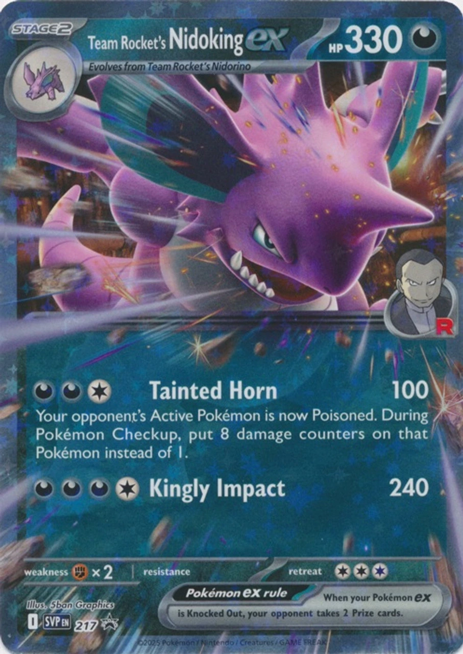 Scarlet & Violet Promos - SVP217 - Team Rocket's Nidoking ex