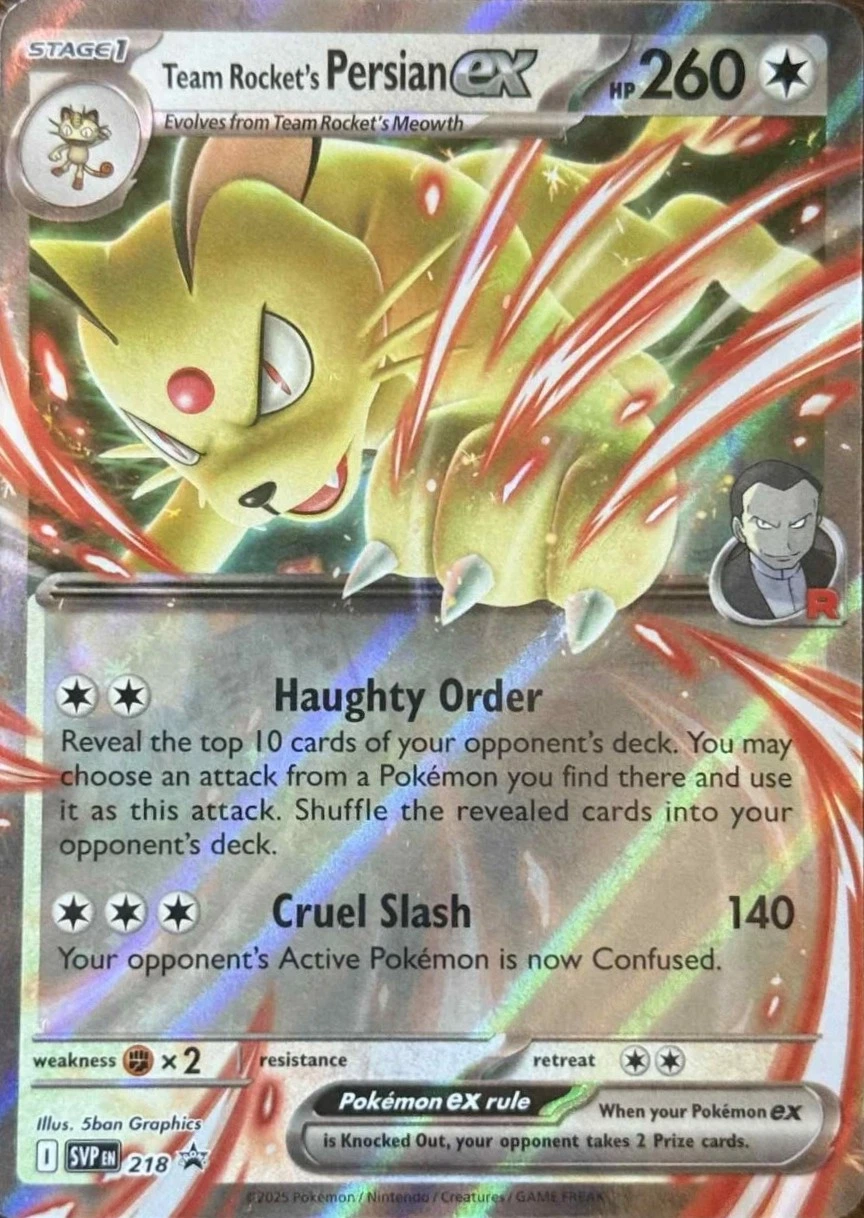 Scarlet & Violet Promos - SVP218 - Team Rockets Persian ex