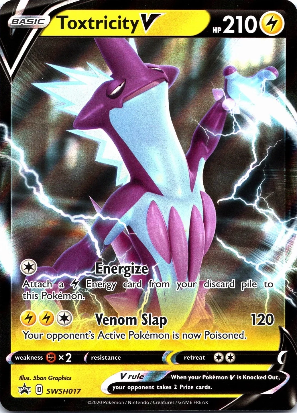 Karta Pokémon - Sword & Shield Promos - SWSH017 - Toxtricity V