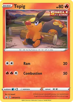 Sword & Shield Promos - SWSH172 - Tepig (Cosmos Holo)