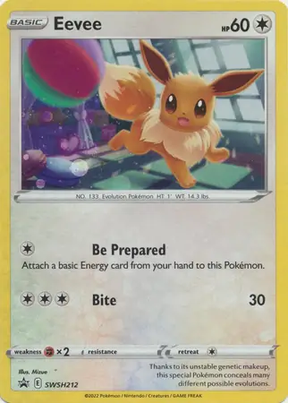 Sword & Shield Promos - SWSH212 - Eevee (Cosmos Holo)