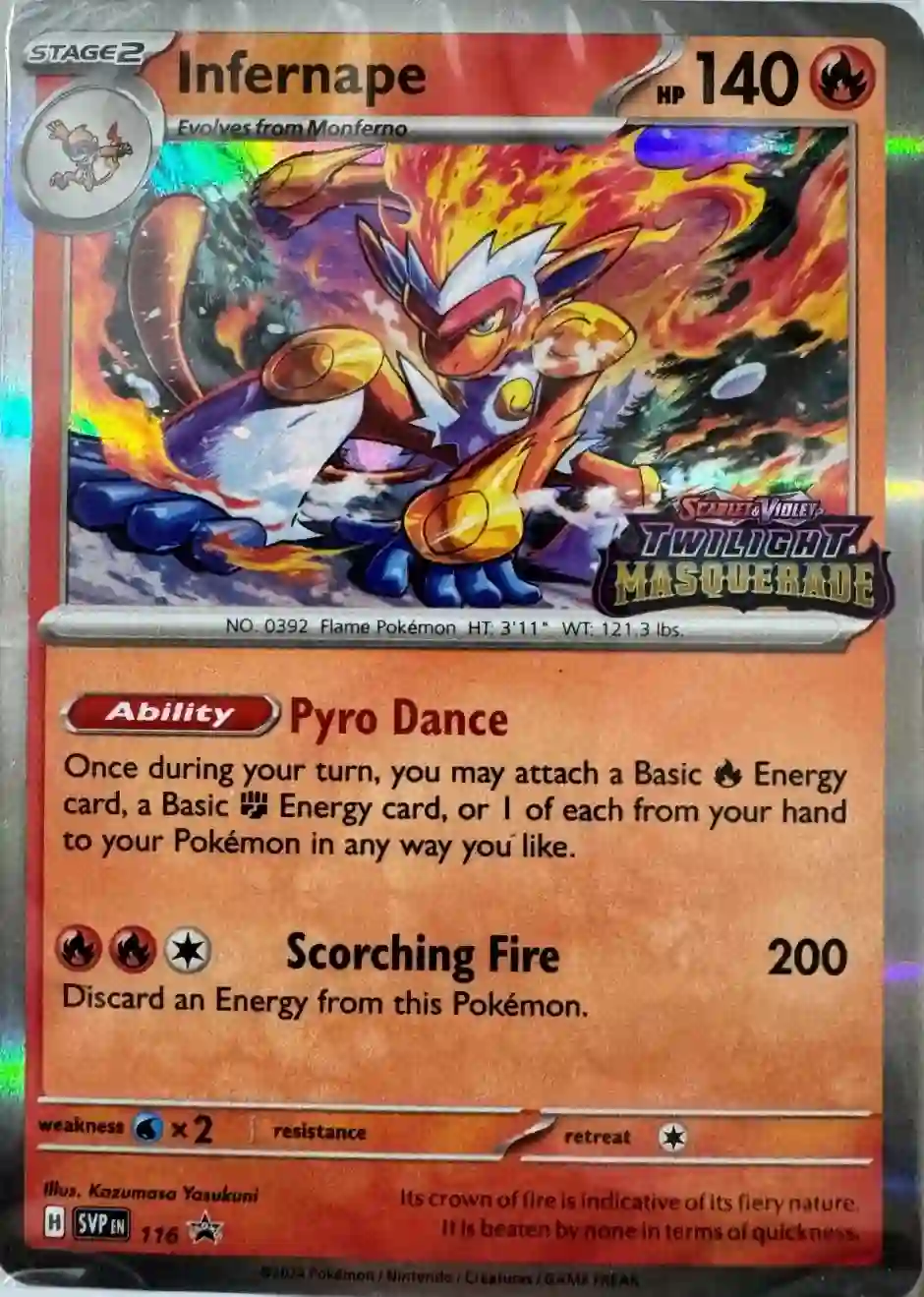 Scarlet & Violet Promos - SVP116 - Infernape (Stamped Holo)