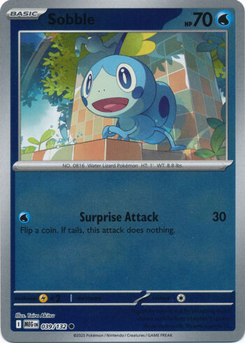 Karta Pokémon – Mega Evolution – 039/132 – Sobble (Reverse Holo)