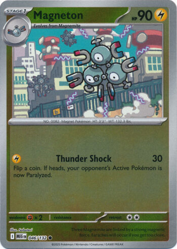 Karta Pokémon – Mega Evolution – 046/132 – Magneton (Reverse Holo)