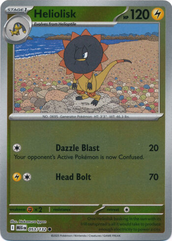 Karta Pokémon – Mega Evolution – 053/132 – Heliolisk (Reverse Holo)