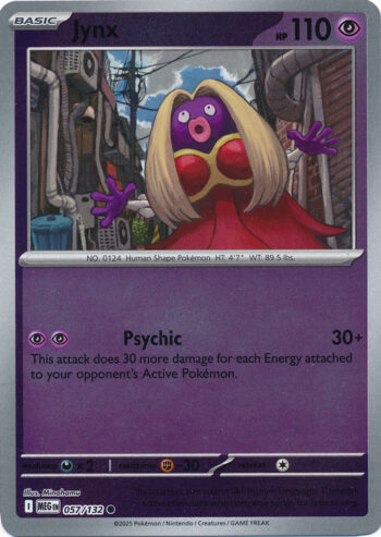 Karta Pokémon – Mega Evolution – 057/132 – Jynx (Reverse Holo)