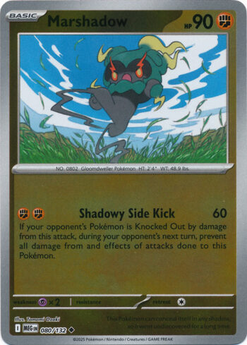 Karta Pokémon – Mega Evolution – 080/132 – Marshadow (Reverse Holo)