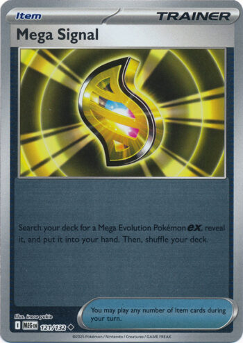 Karta Pokémon – Mega Evolution – 121/132 – Mega Signal (Reverse Holo)