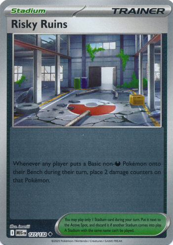 Karta Pokémon – Mega Evolution – 127/132 – Risky Ruins (Reverse Holo)